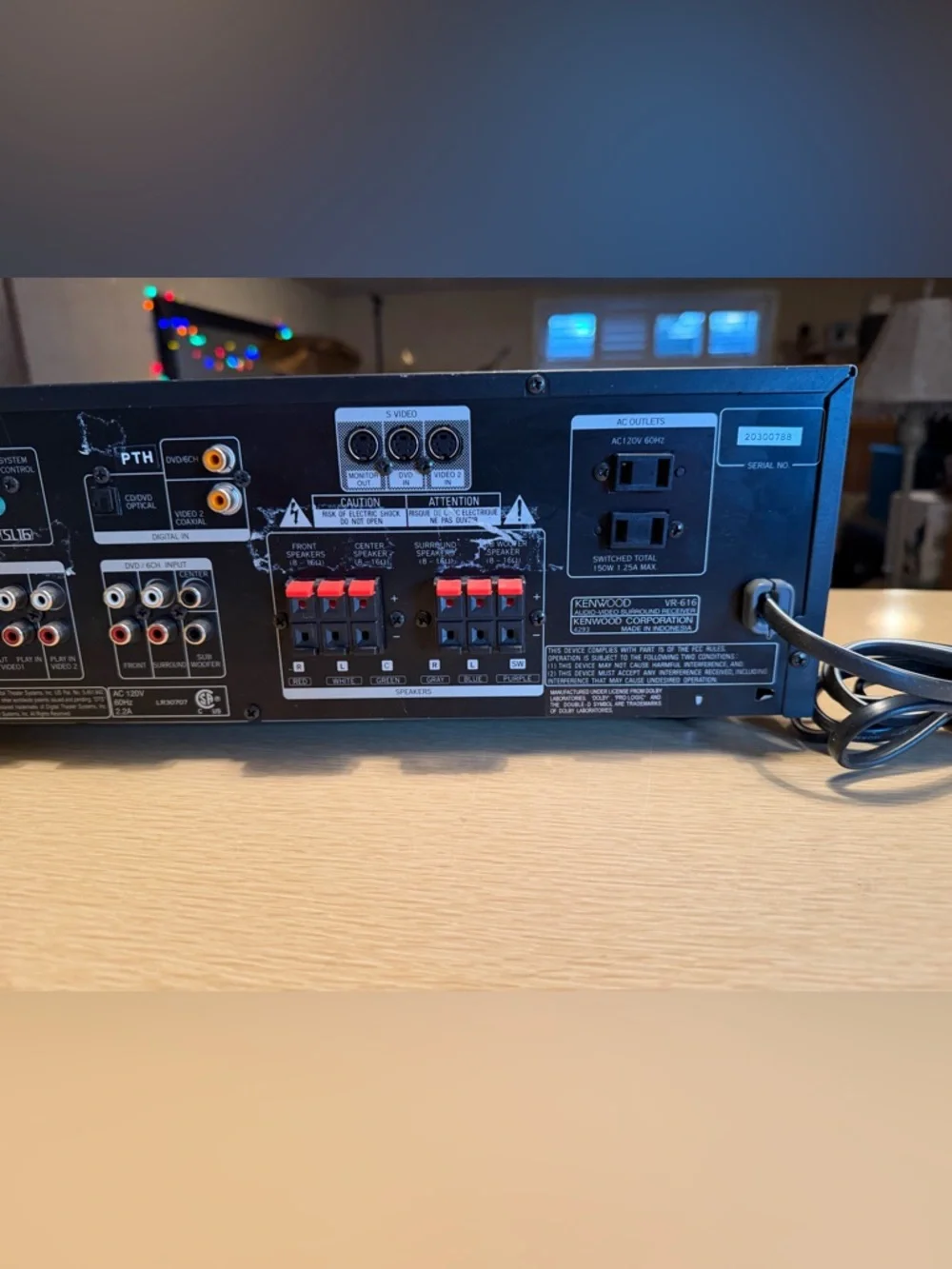 Kenwood VR-616 Receiver HiFi Stereo Vintage Home Theater 5.1 Channel Serviced🎶 - Picture 8 of 8